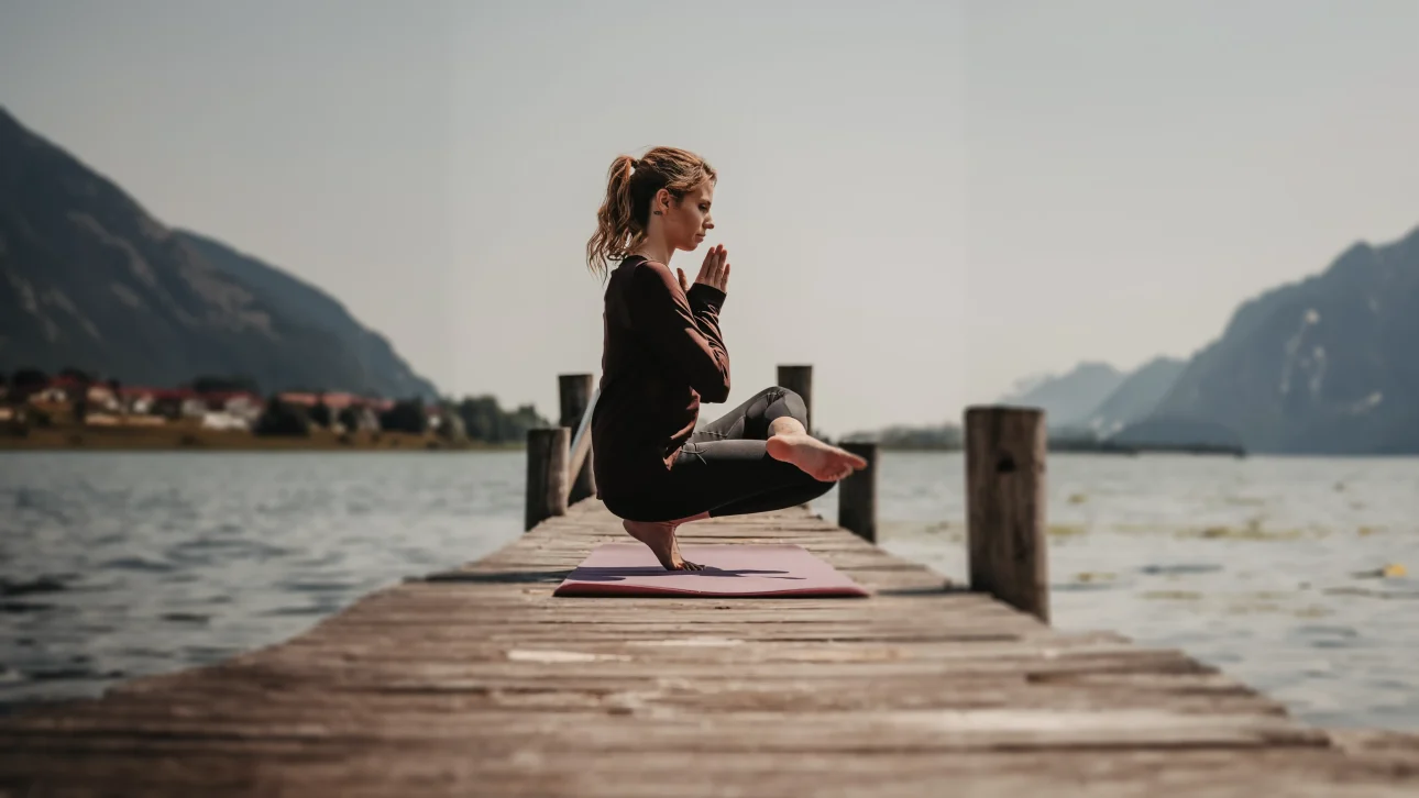 Yoga au lac de Chiem